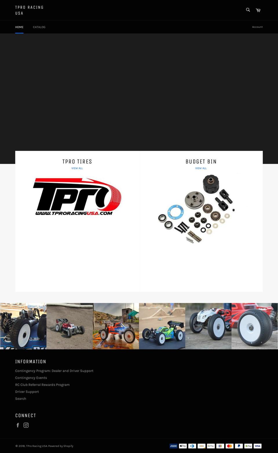 tproracingusa.com — Shopify storefront screenshot