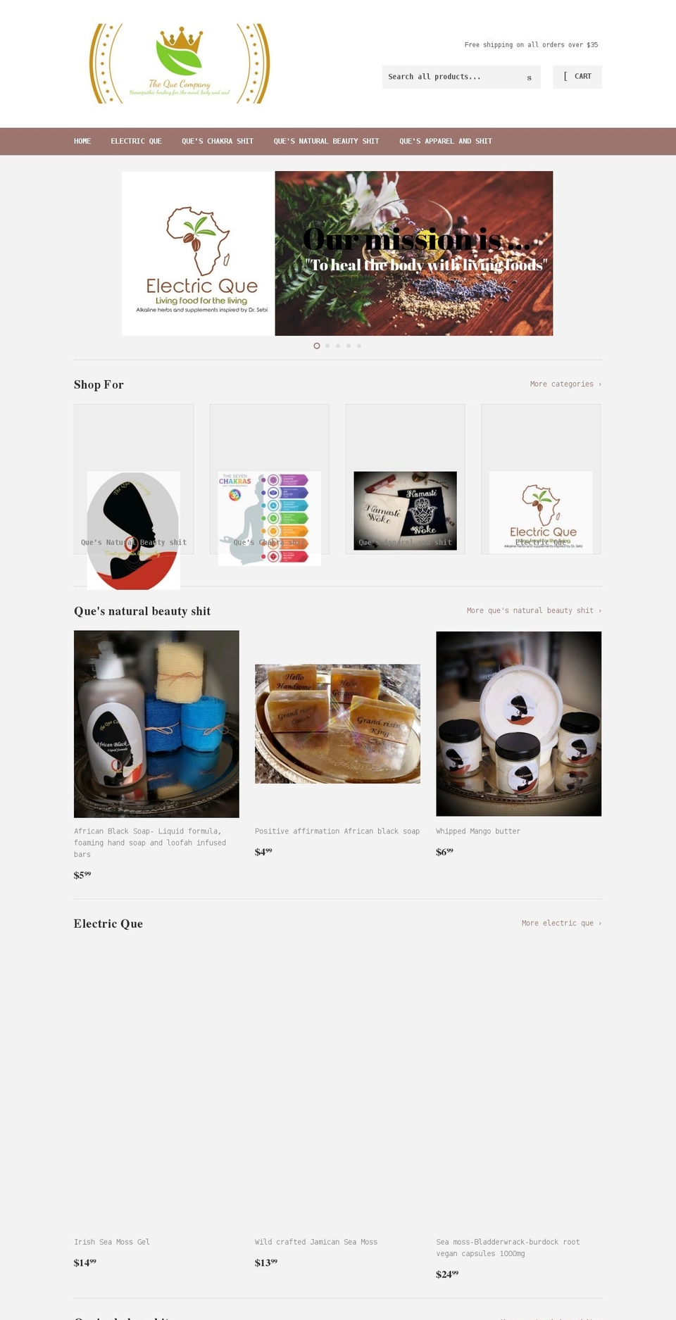 tquec.com shopify website screenshot