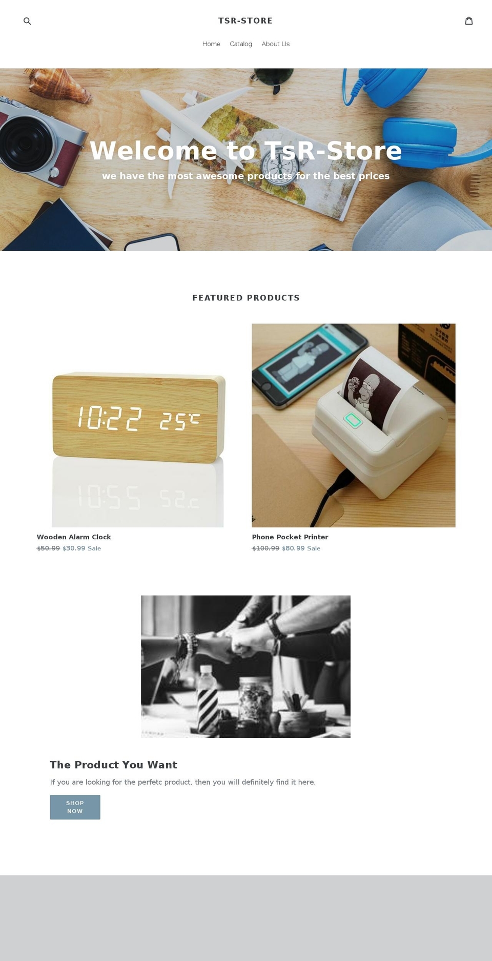 tr-store.com — Shopify storefront screenshot