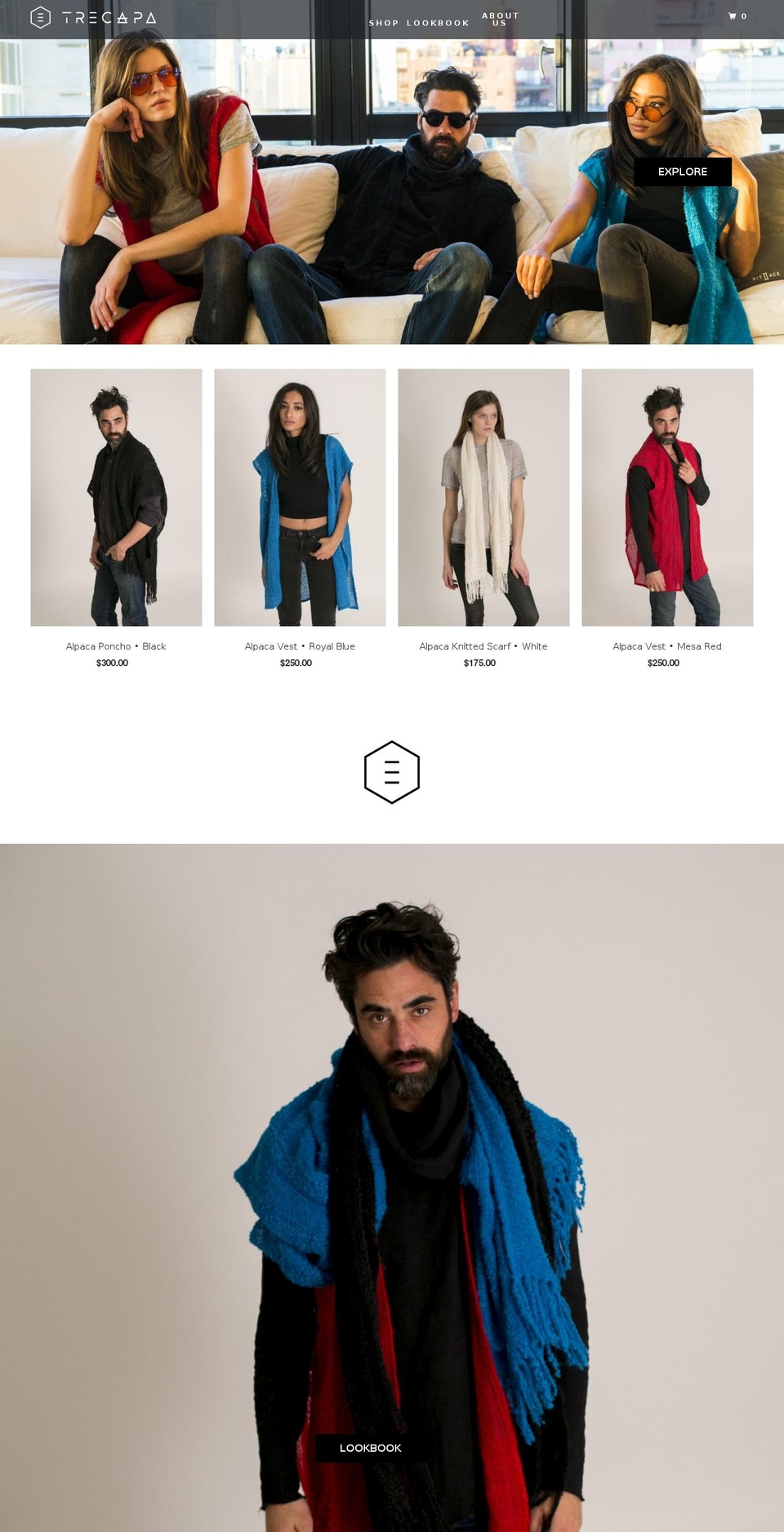 tr3capa.com — Shopify storefront screenshot