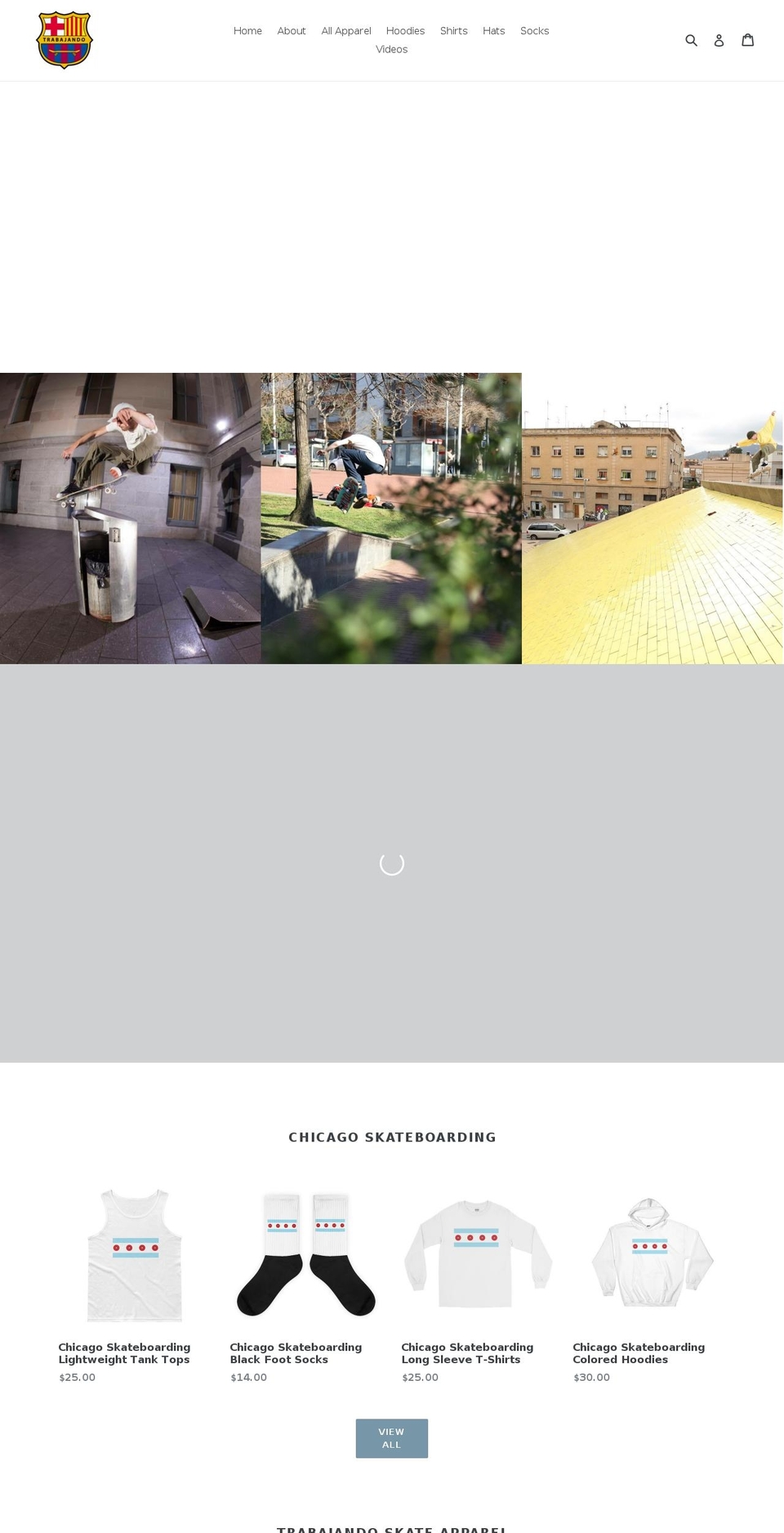 trabajandoskate.com — Shopify storefront screenshot