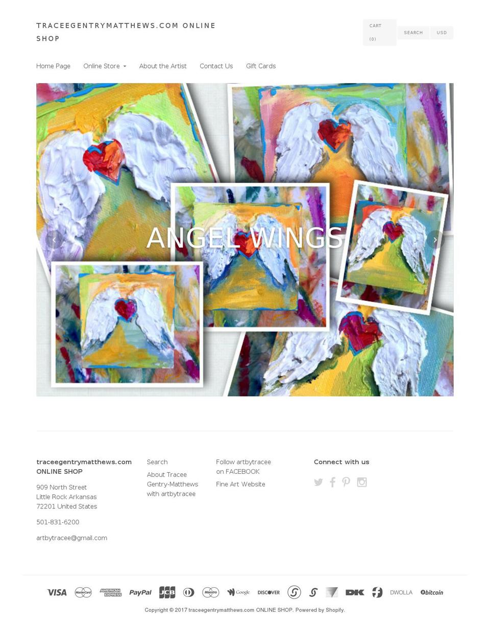 traceegentrymatthews.com shopify website screenshot
