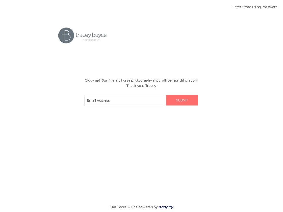 traceybuyce.myshopify.com shopify website screenshot