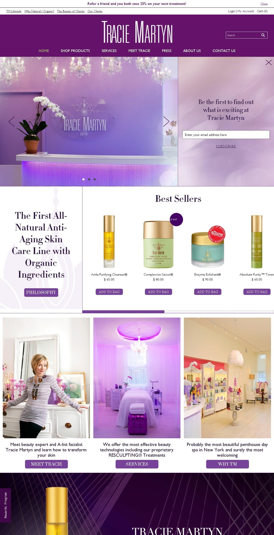 traciemartynsalon.biz shopify website screenshot