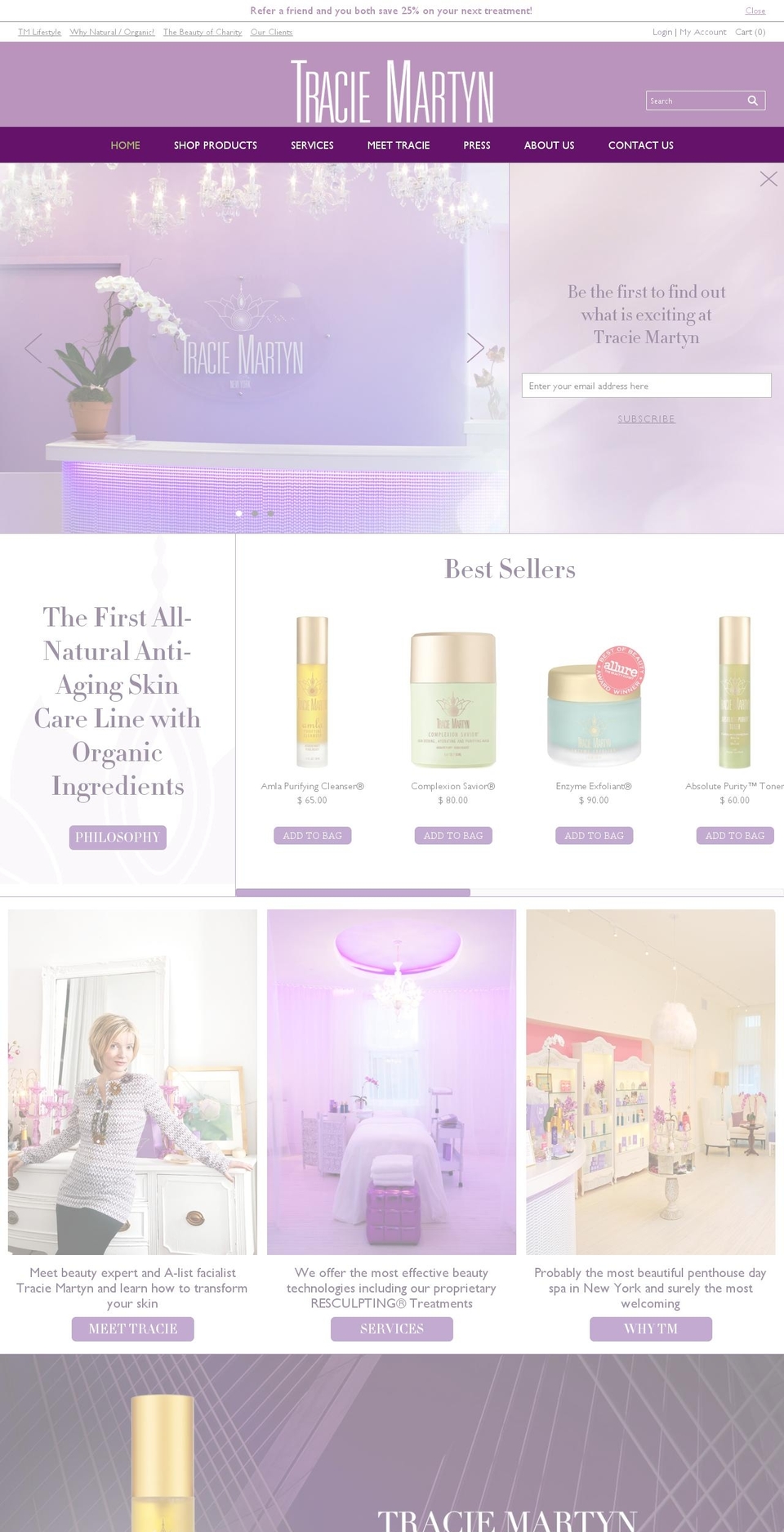 traciemartynsalon.us shopify website screenshot