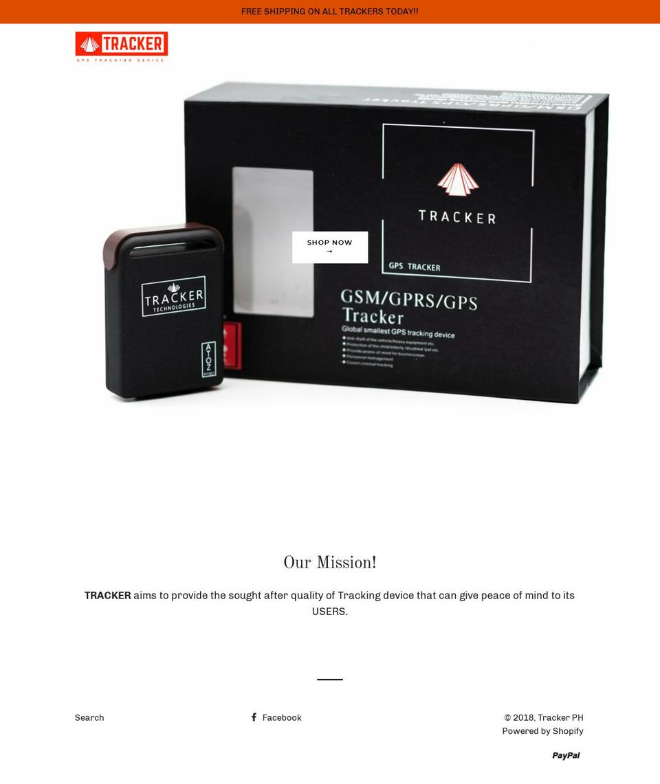 trackerph.com — Shopify storefront screenshot