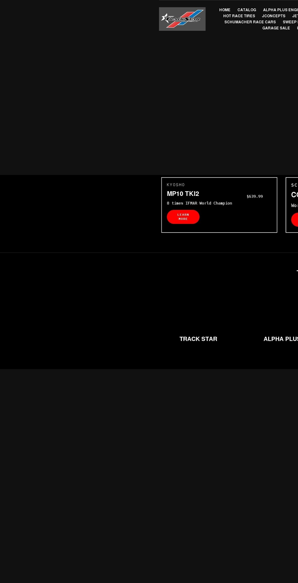 trackstarrc.net shopify website screenshot
