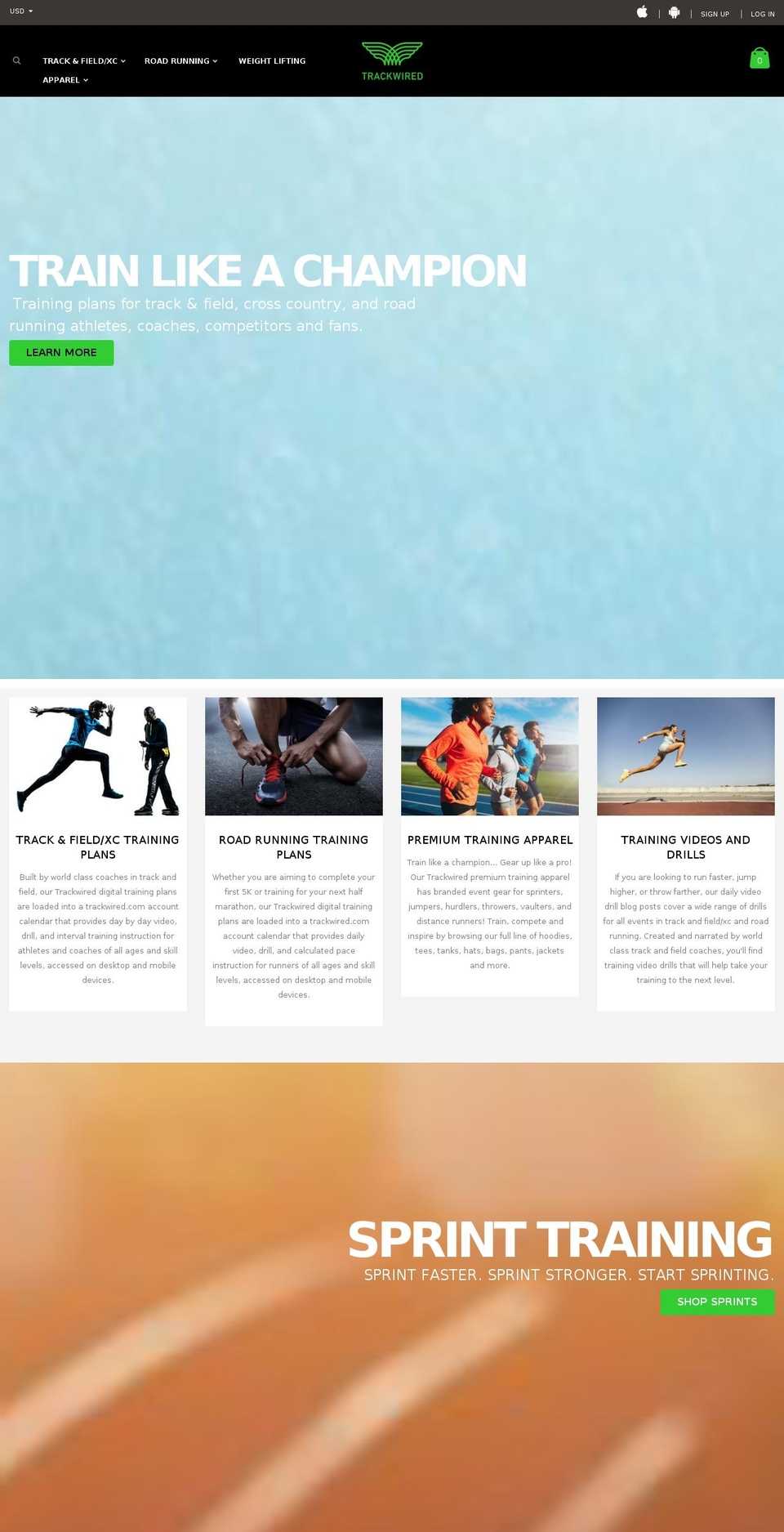 trackwired.com shopify website screenshot