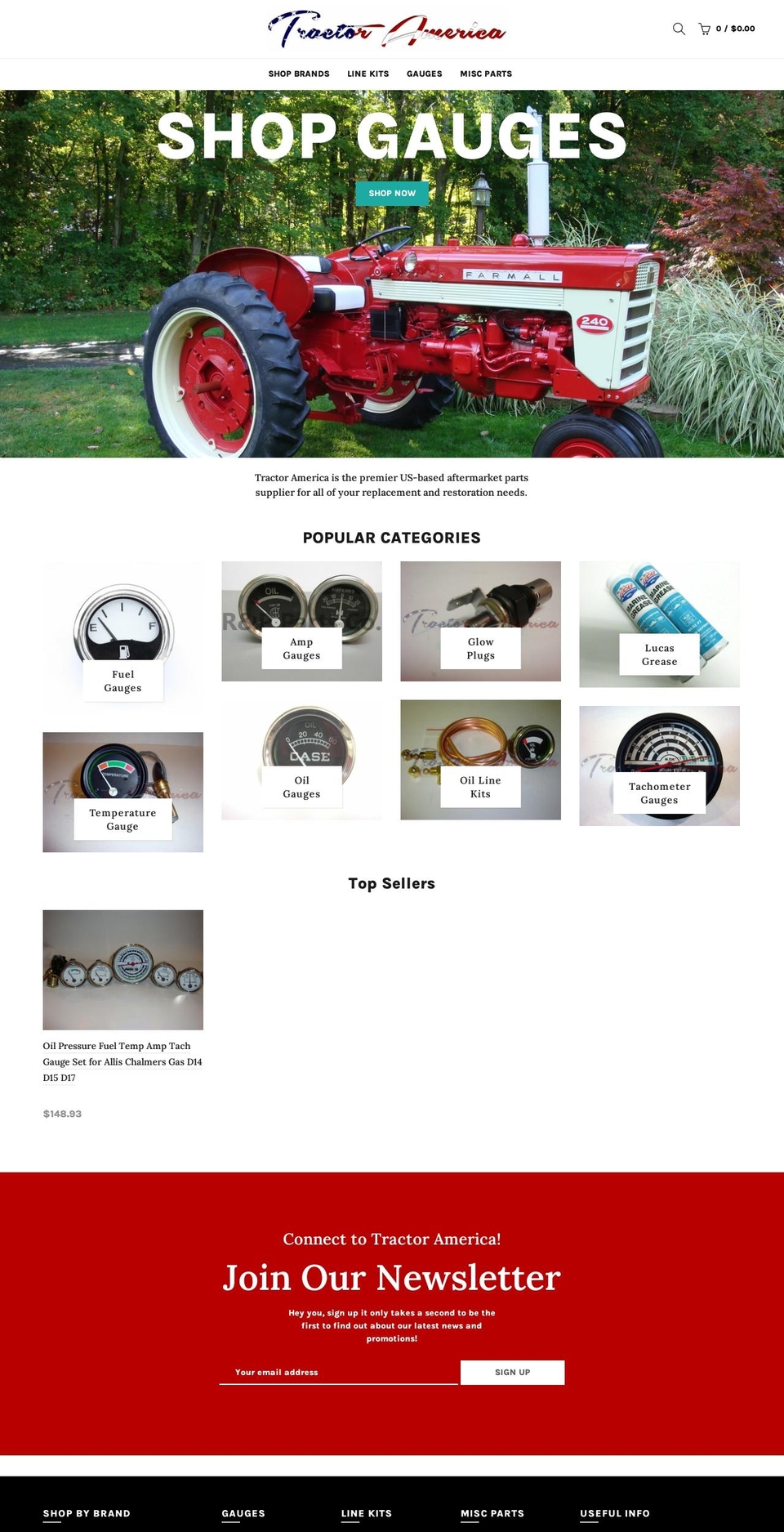 basel Shopify theme site example tractoramerica.com