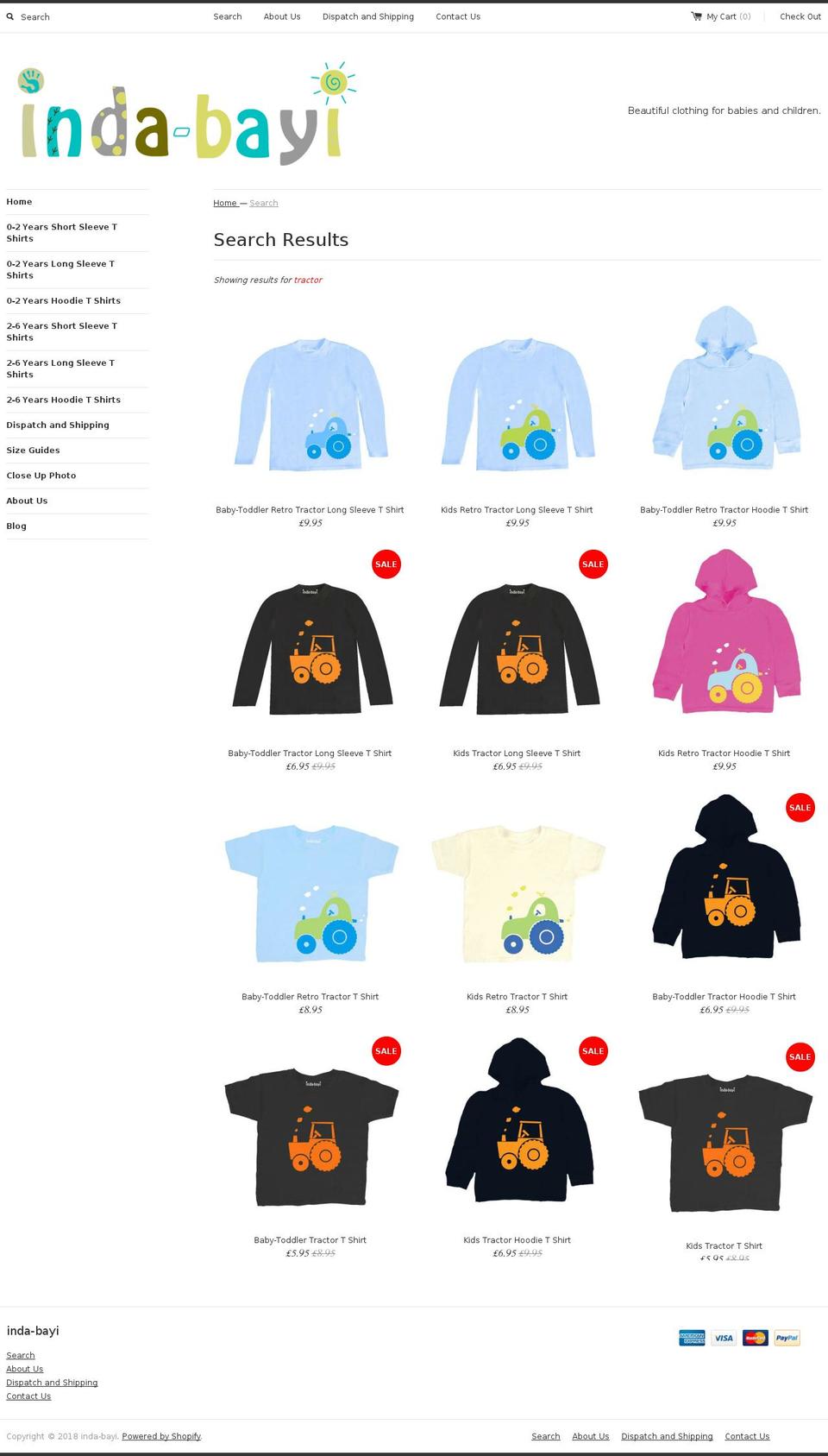 tractortees.com — Shopify storefront screenshot