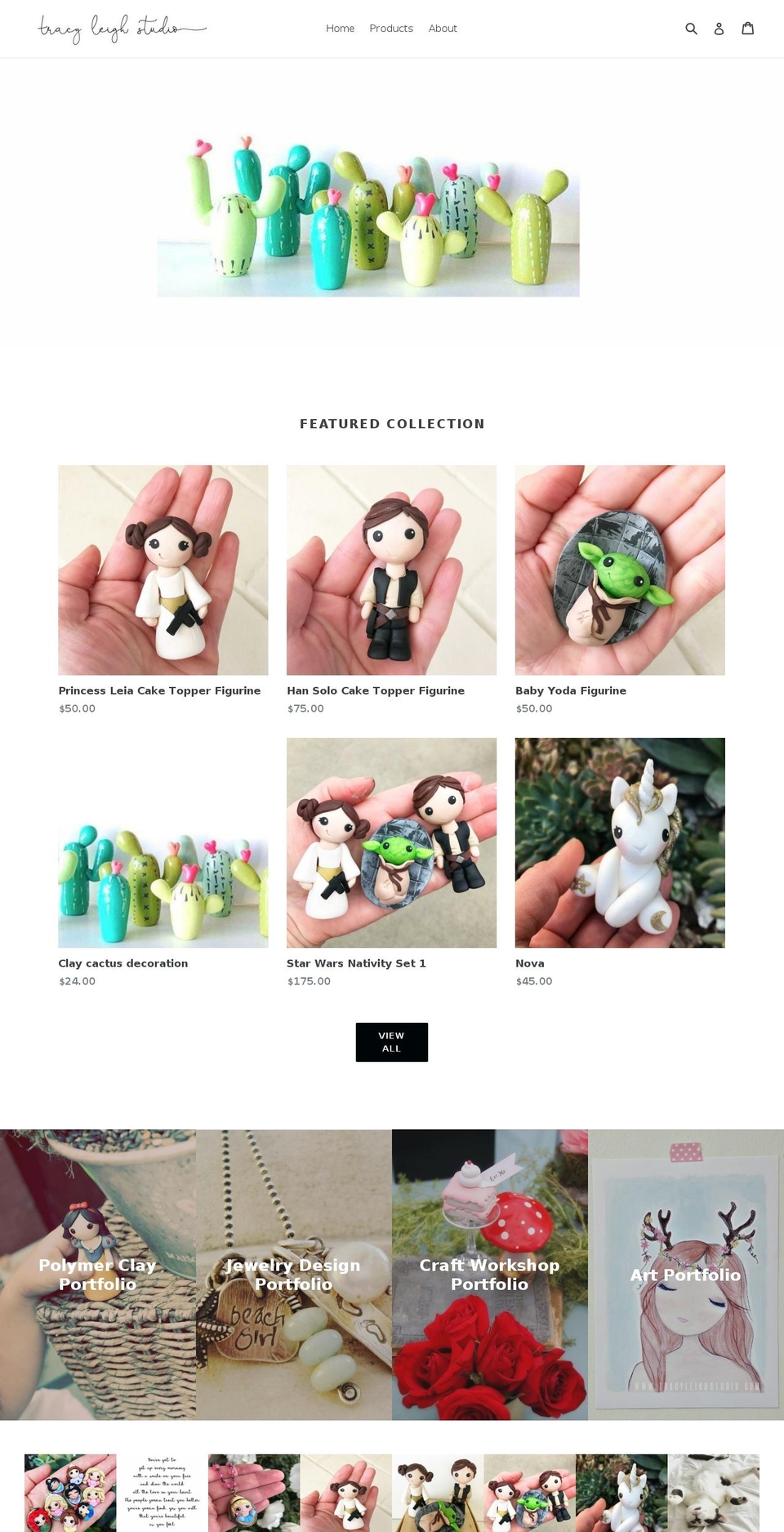 tracyleighstudio.com — Shopify storefront screenshot