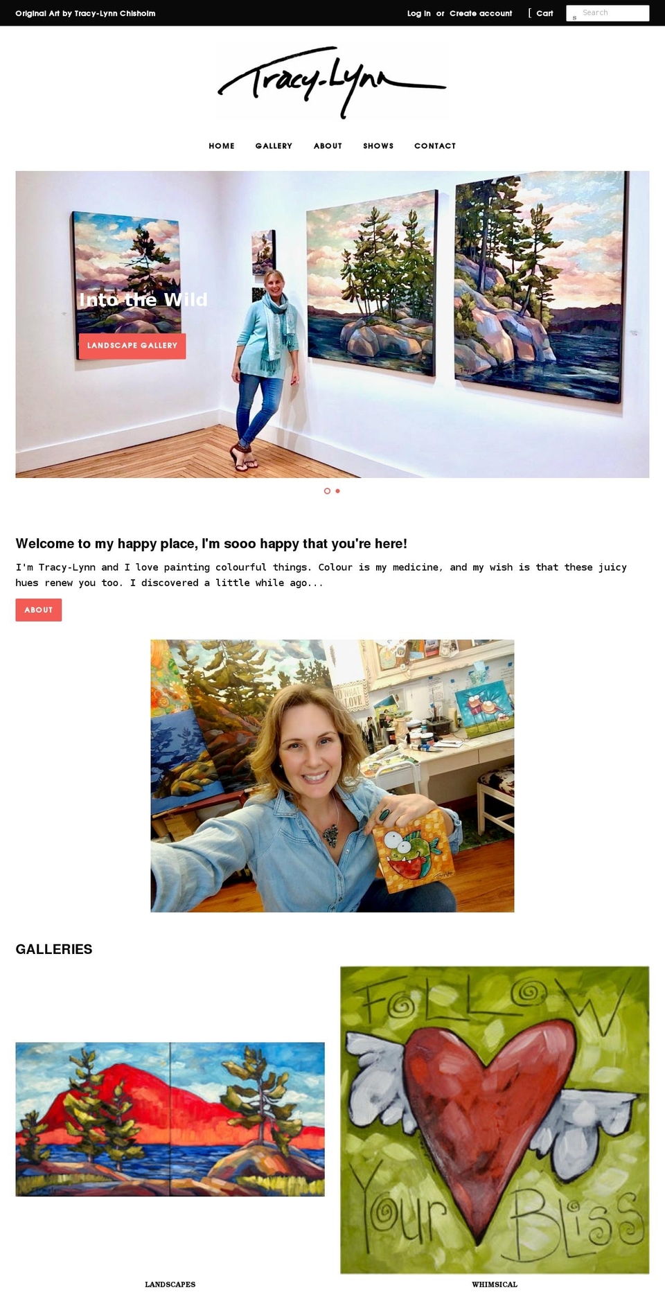 tracylynn.ca shopify website screenshot