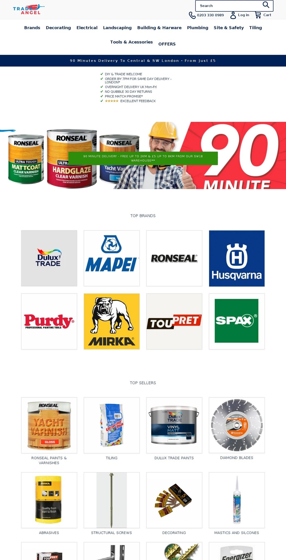 trade-angel.com shopify website screenshot