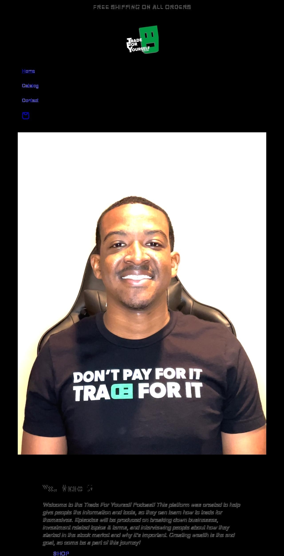 tradeforyourself.com shopify website screenshot