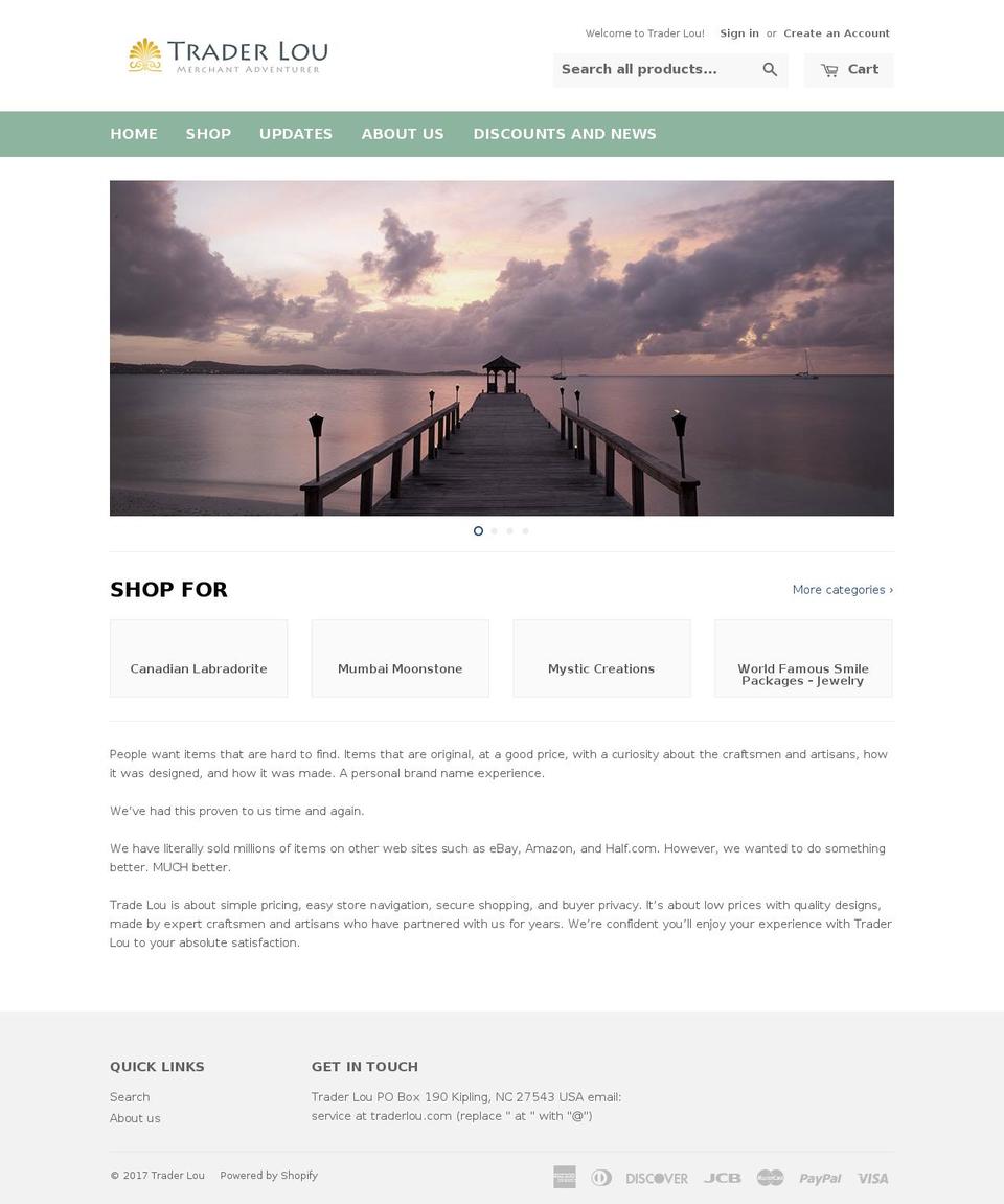 traderlew.com shopify website screenshot