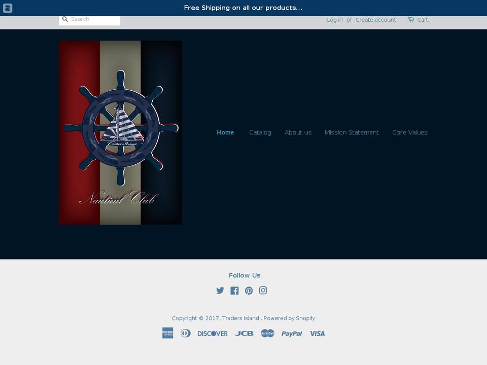 traders-island.com shopify website screenshot