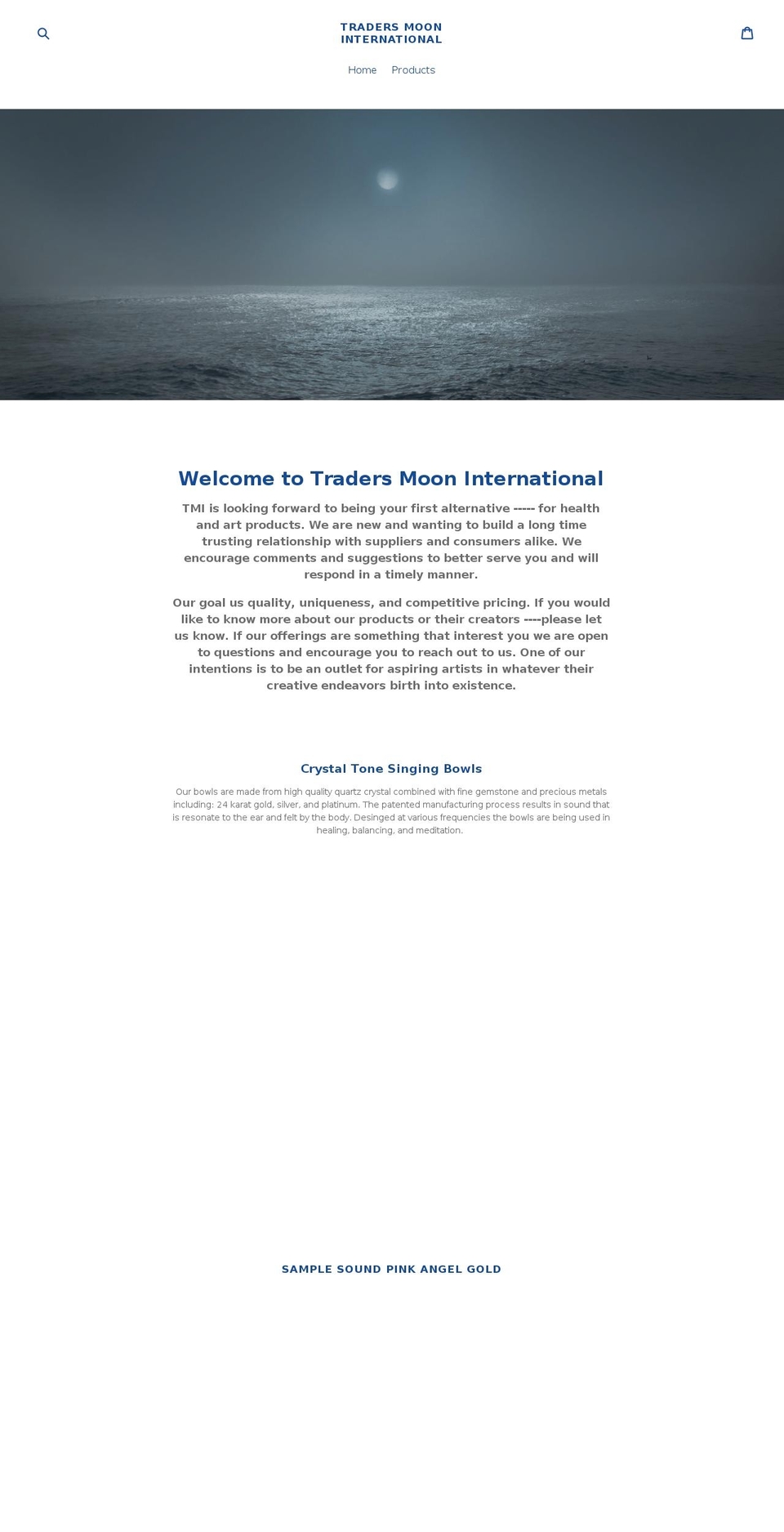 tradersmoonintl.com — Shopify storefront screenshot