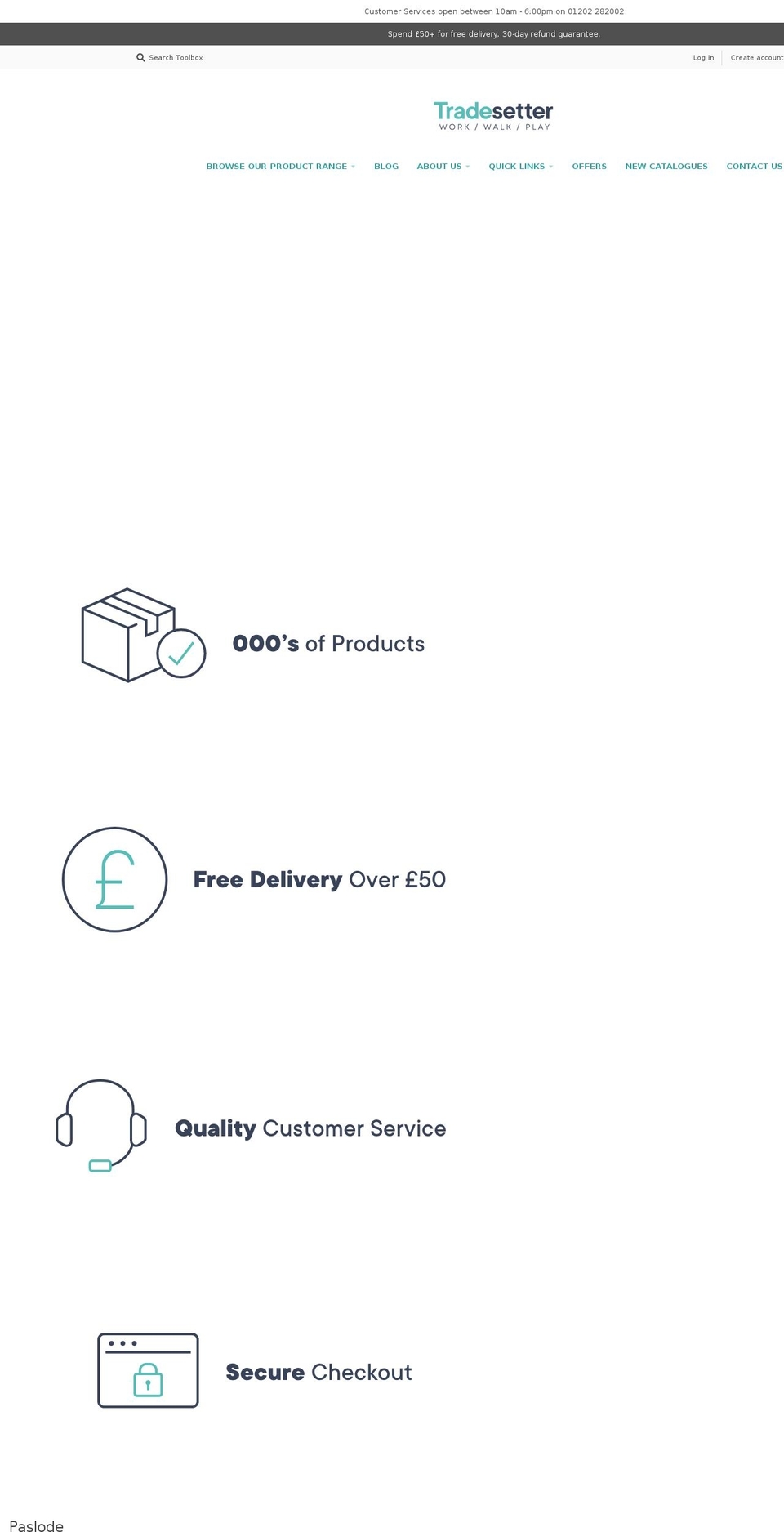 tradesetter.com shopify website screenshot