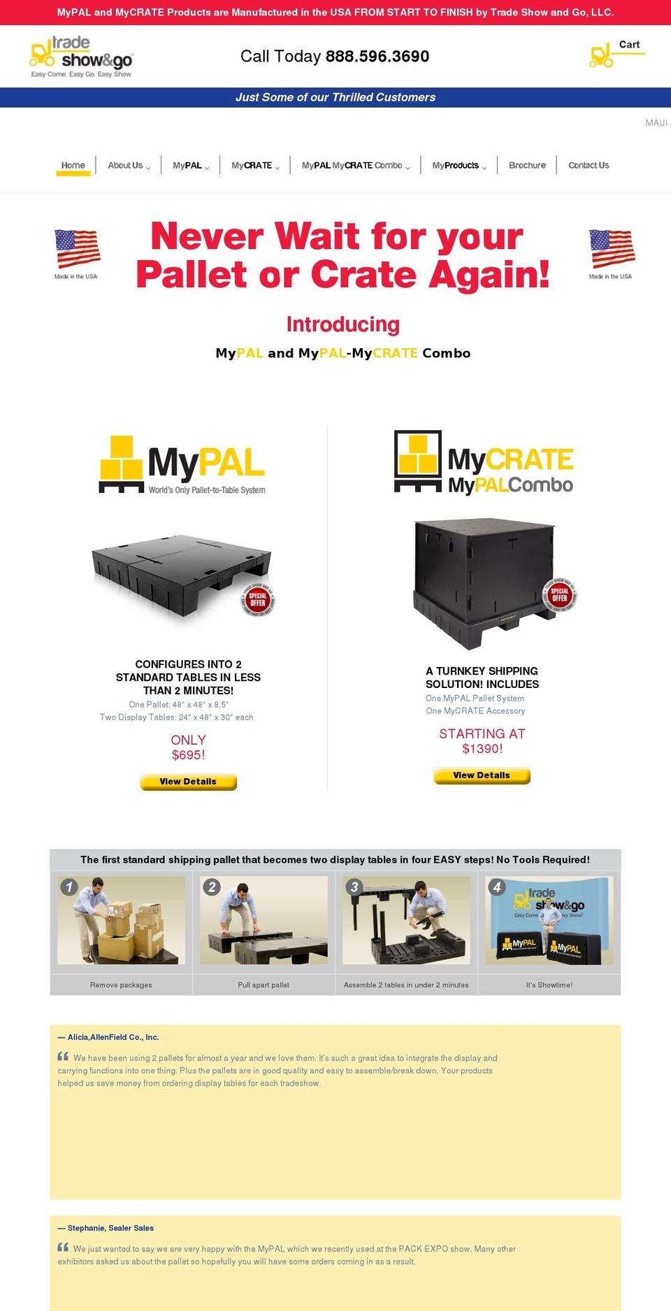 tradeshowngo.com — Shopify storefront screenshot