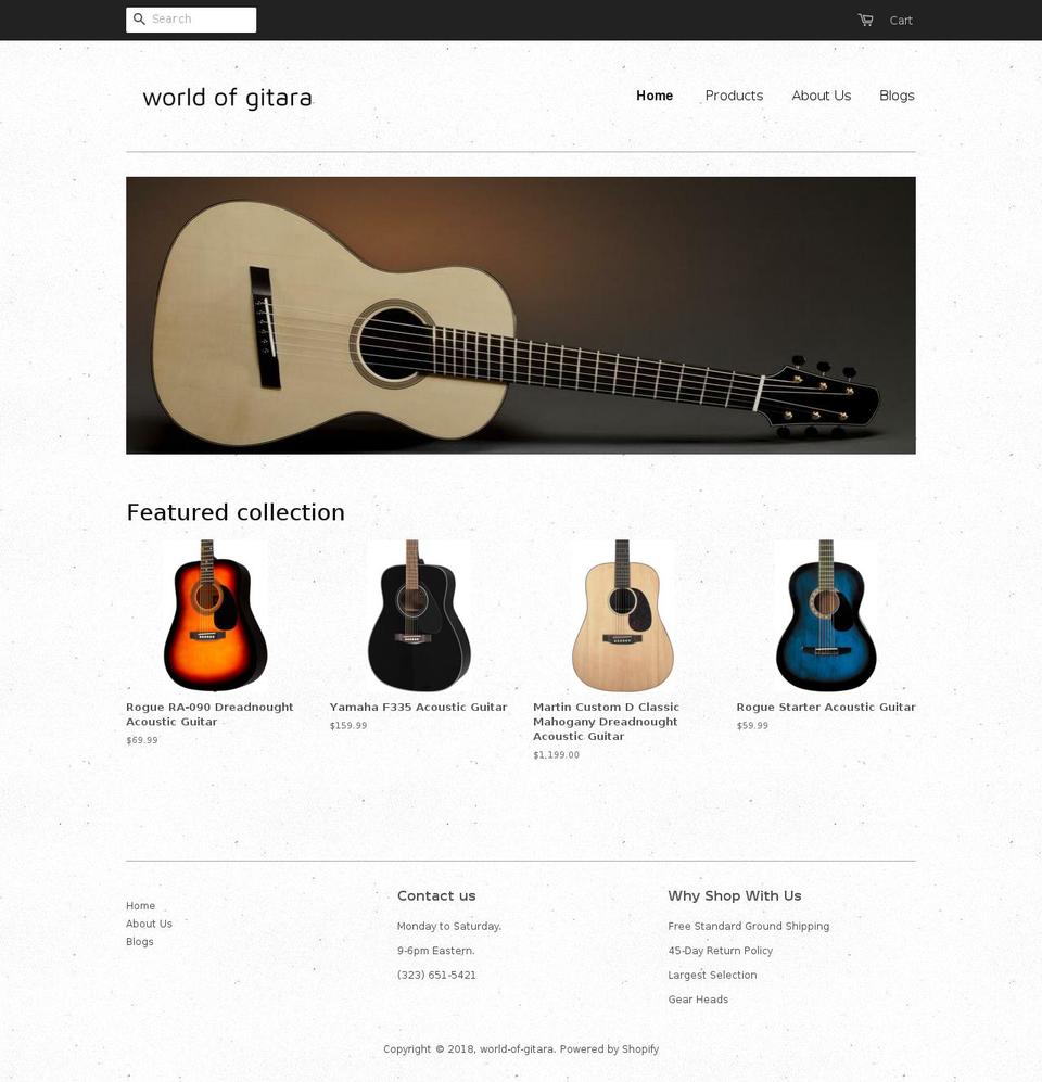 tradingguitar.com — Shopify storefront screenshot