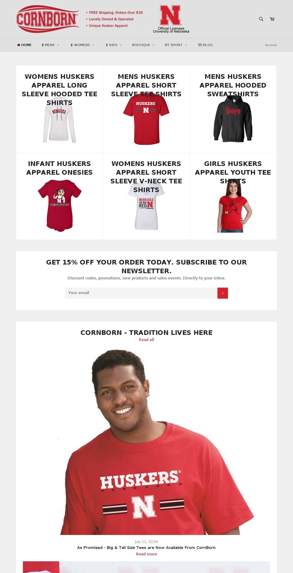 traditionliveshere.com — Shopify storefront screenshot