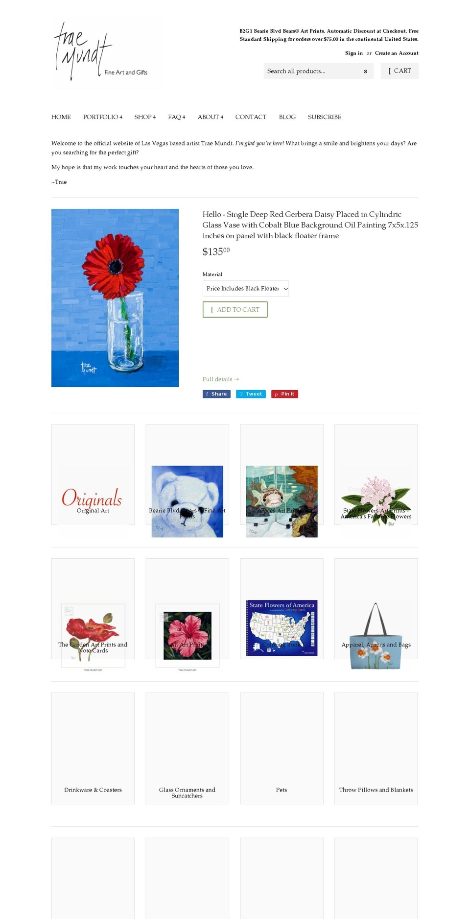 traemundt.com shopify website screenshot