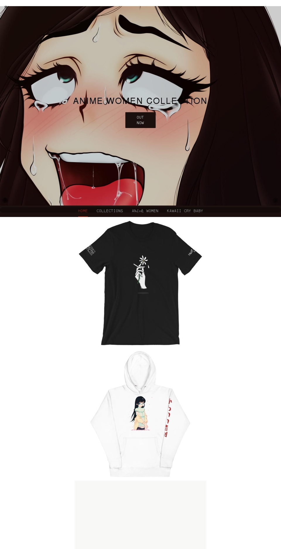 tragicyoungexistence.com shopify website screenshot