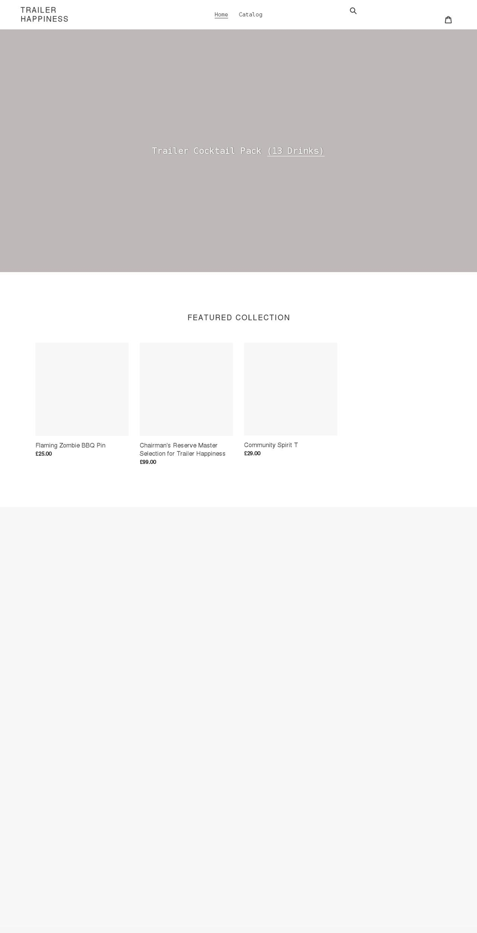 trailer-happiness.myshopify.com shopify website screenshot