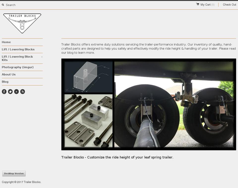 trailerblocks.com shopify website screenshot