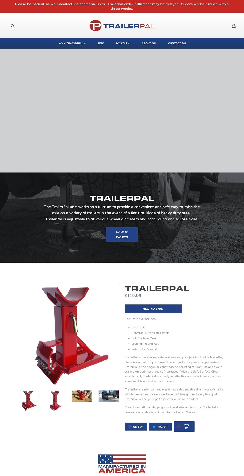 trailerpal.com shopify website screenshot