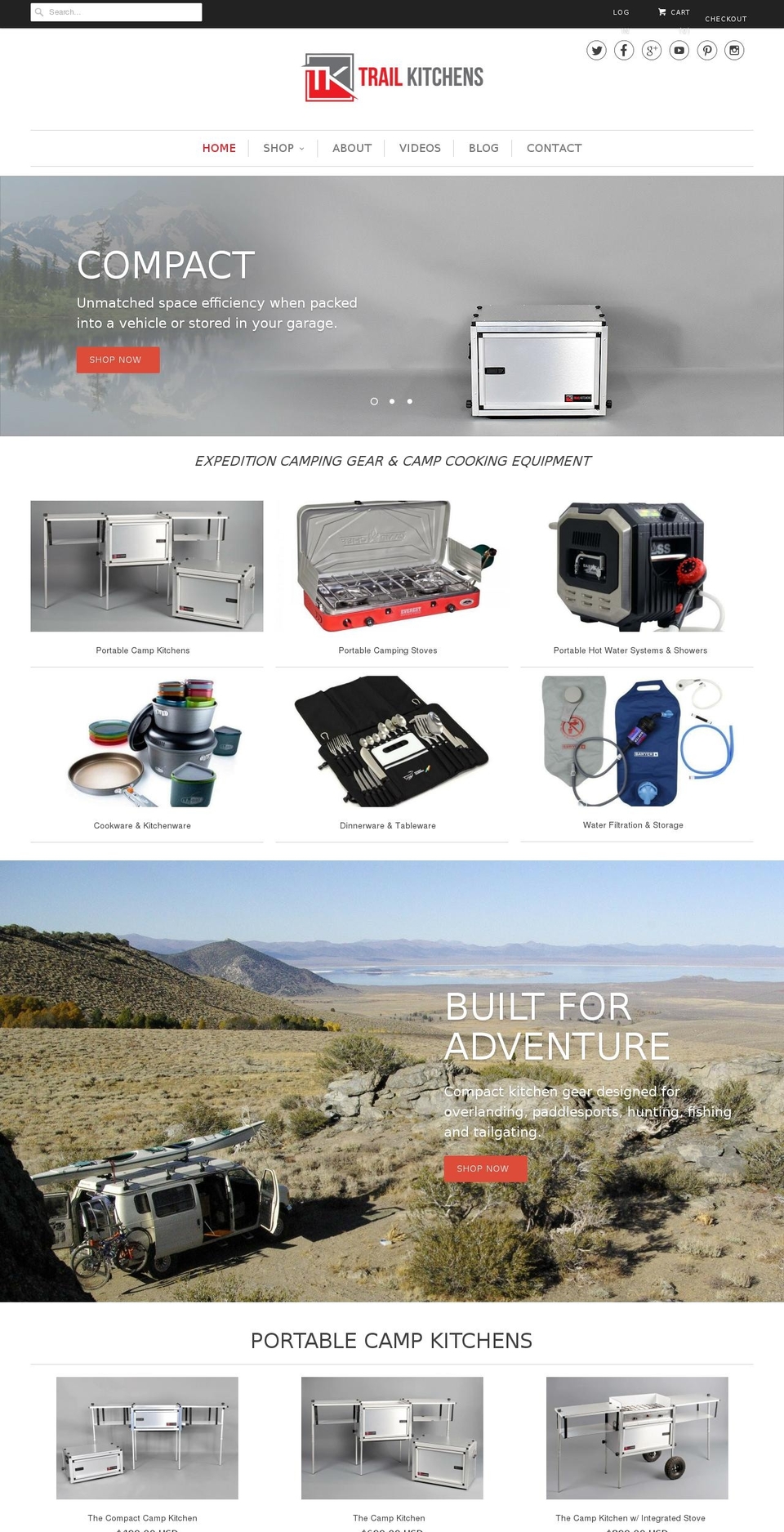 trailkitchens.com shopify website screenshot