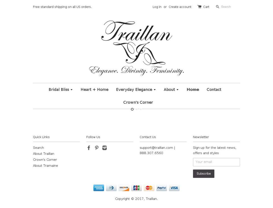 traillan.com shopify website screenshot