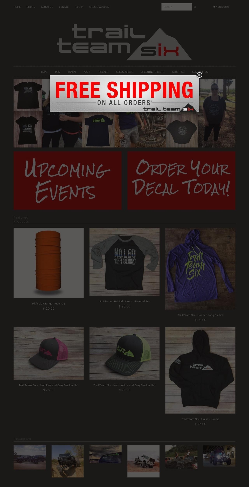 trailteam6.com shopify website screenshot