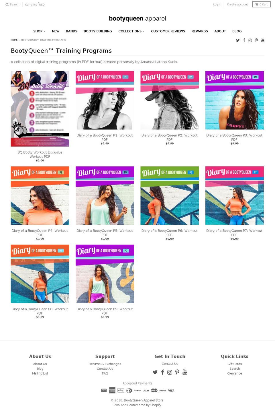 trainedbyamanda.com — Shopify storefront screenshot