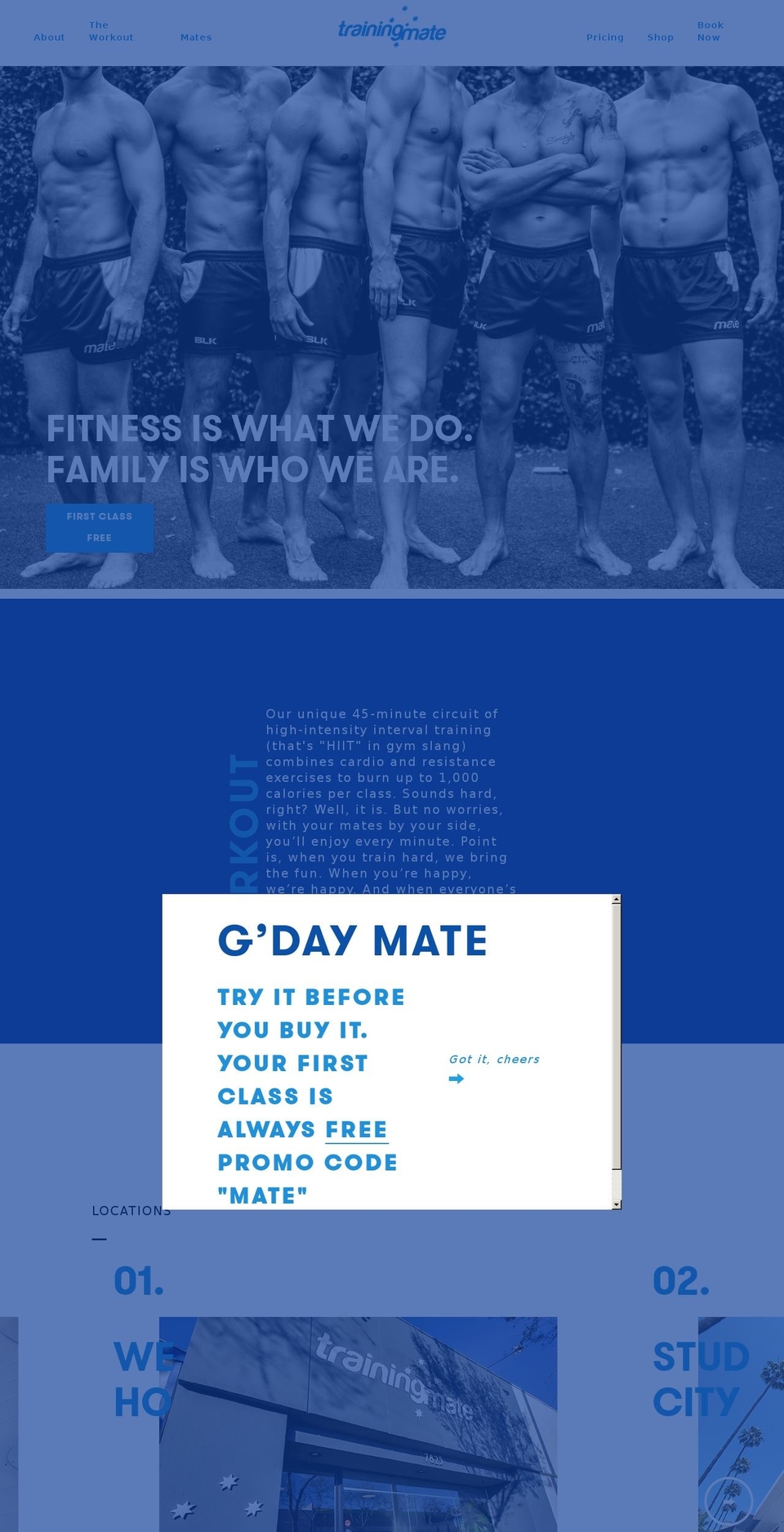 Training Mate Shopify theme site example trainingmate.com