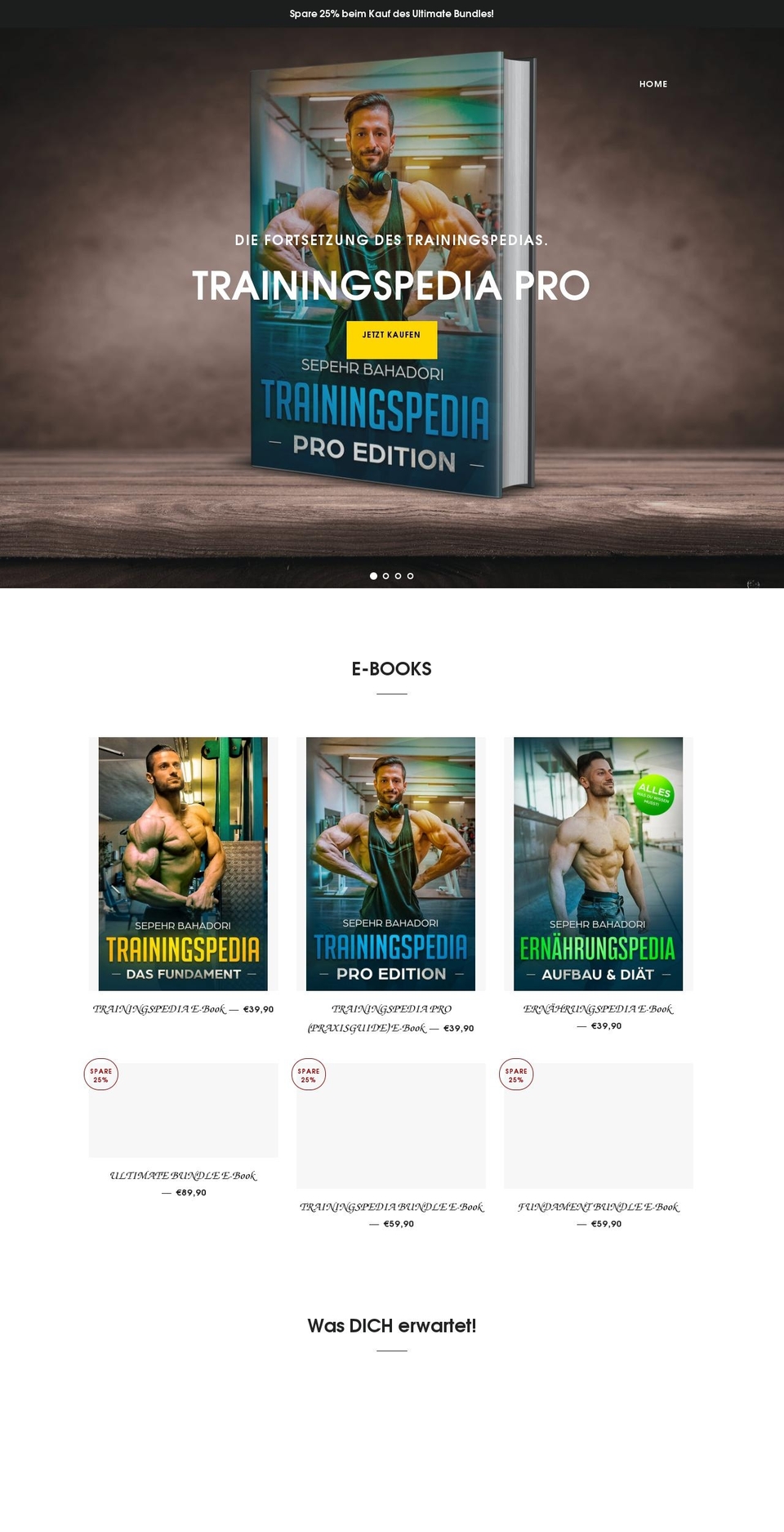 Ebook Shopify theme site example trainingspedia.de