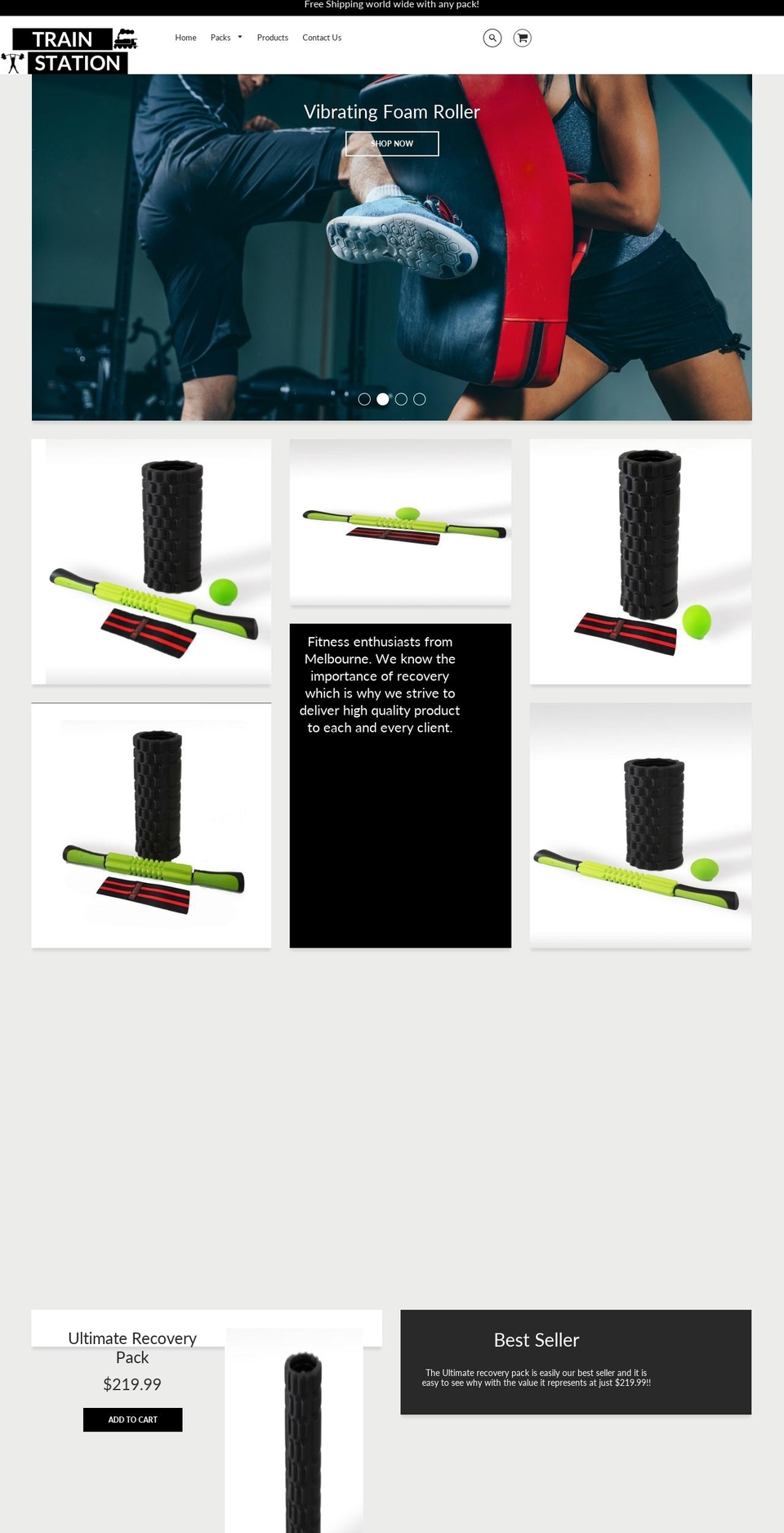 trainstation.com.au shopify website screenshot