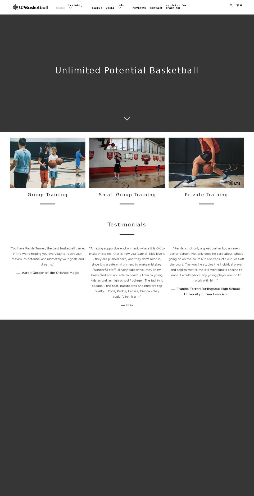 trainwithpackie.com shopify website screenshot
