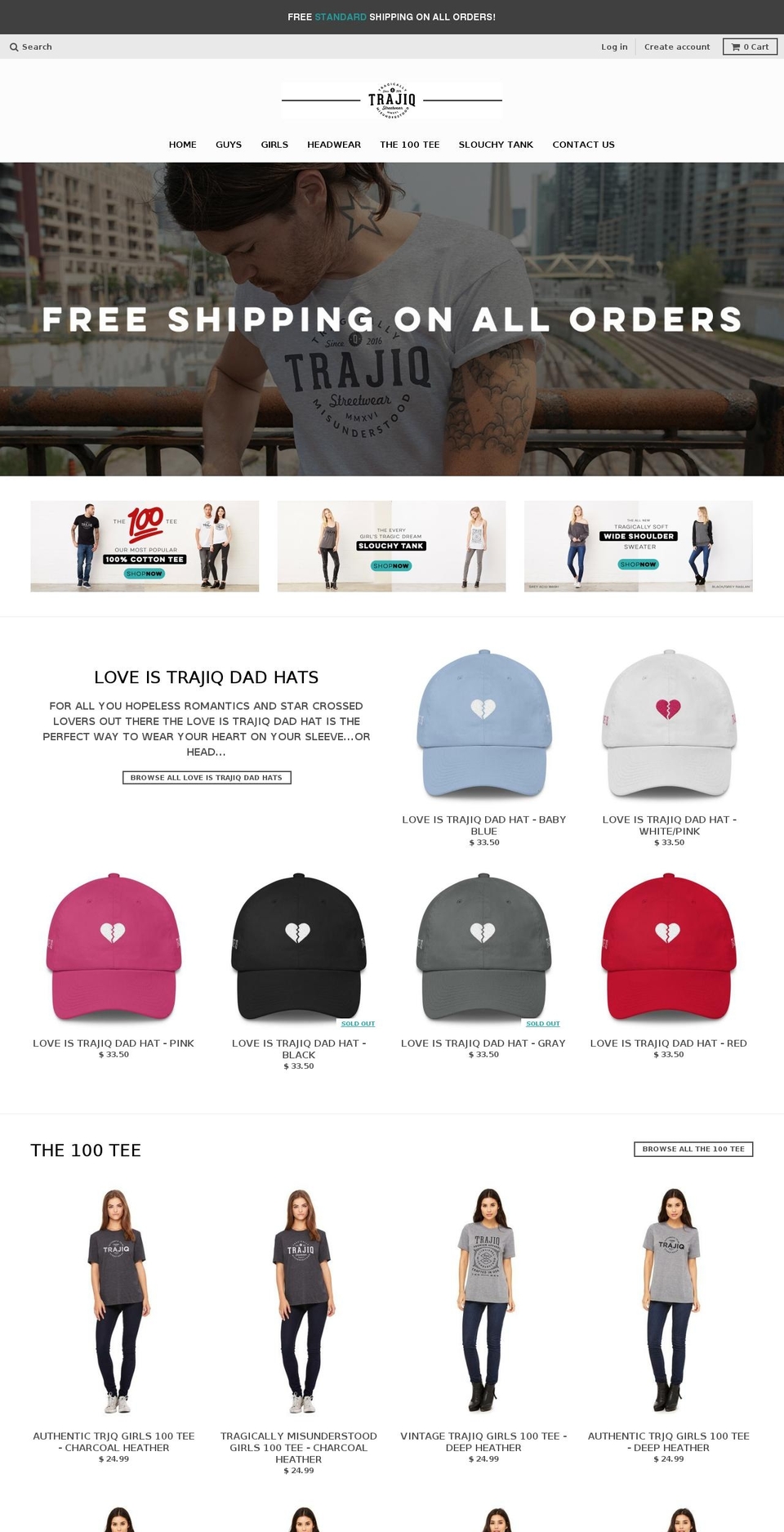trajiq.com shopify website screenshot