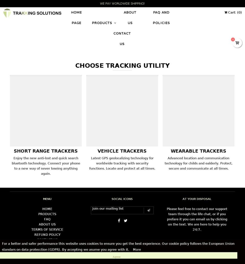 Copy of Final Shopify theme site example trakkingsolutions.com