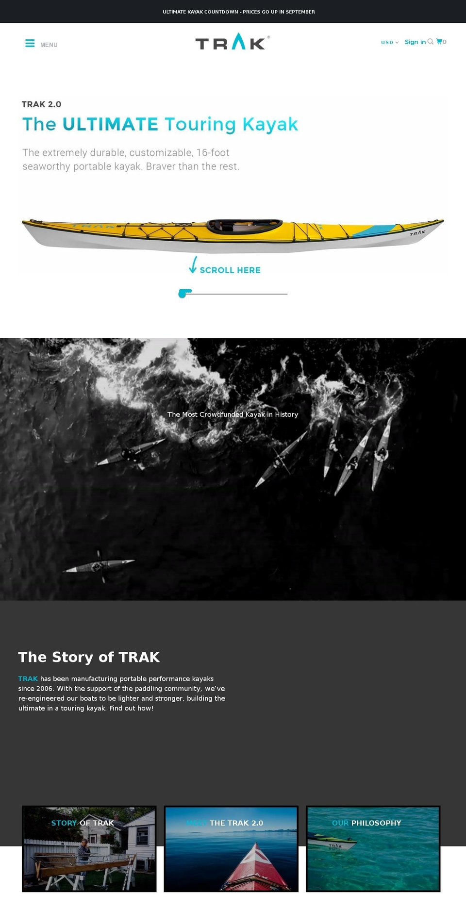 trakontour.com — Shopify storefront screenshot