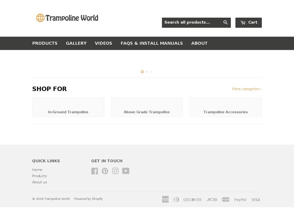 trampoline.world shopify website screenshot