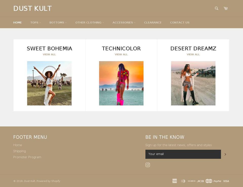 trancetramp.com shopify website screenshot
