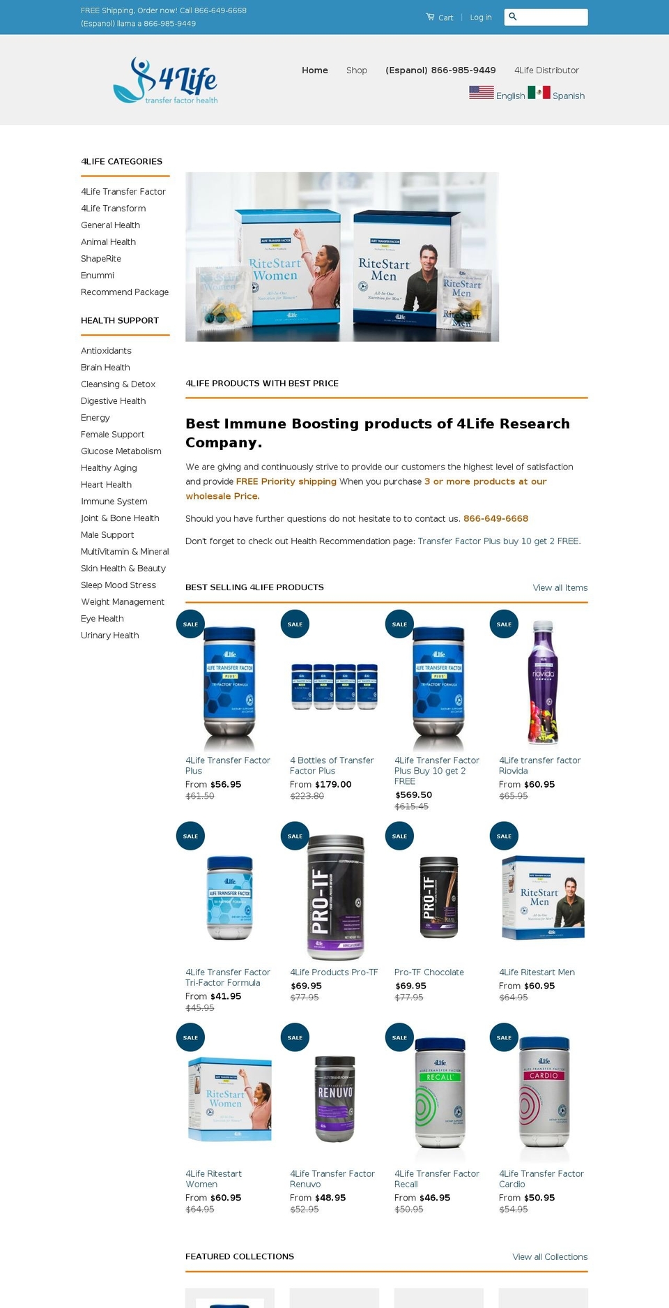 transferfactorhealth.com shopify website screenshot