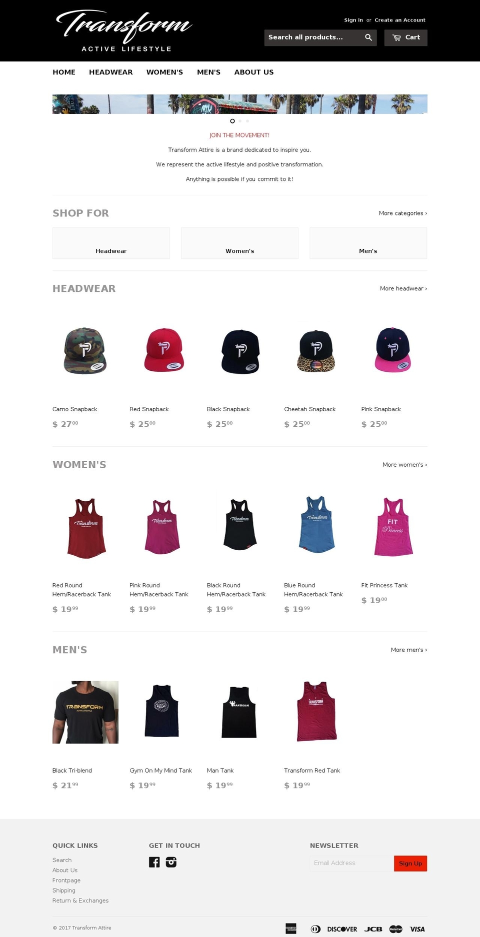 transformattire.com shopify website screenshot