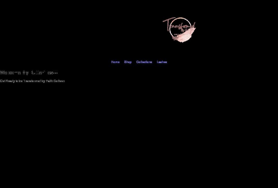 transformedcosmetics.com shopify website screenshot