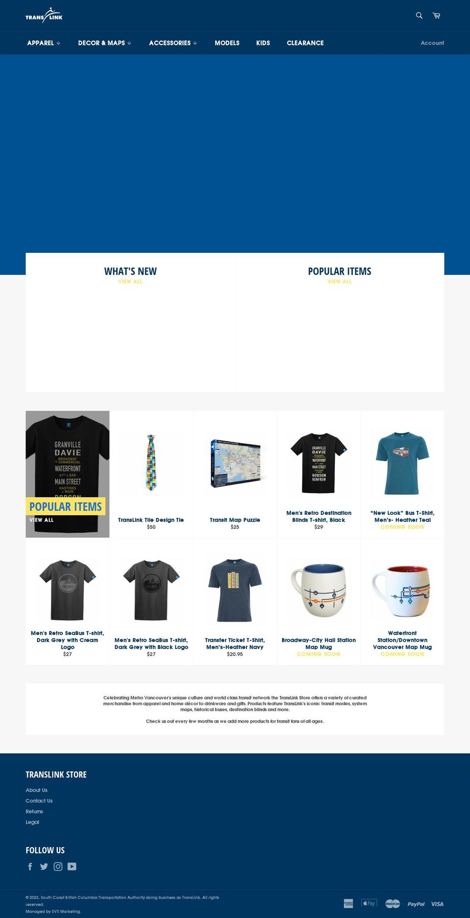 translinkstore.ca shopify website screenshot