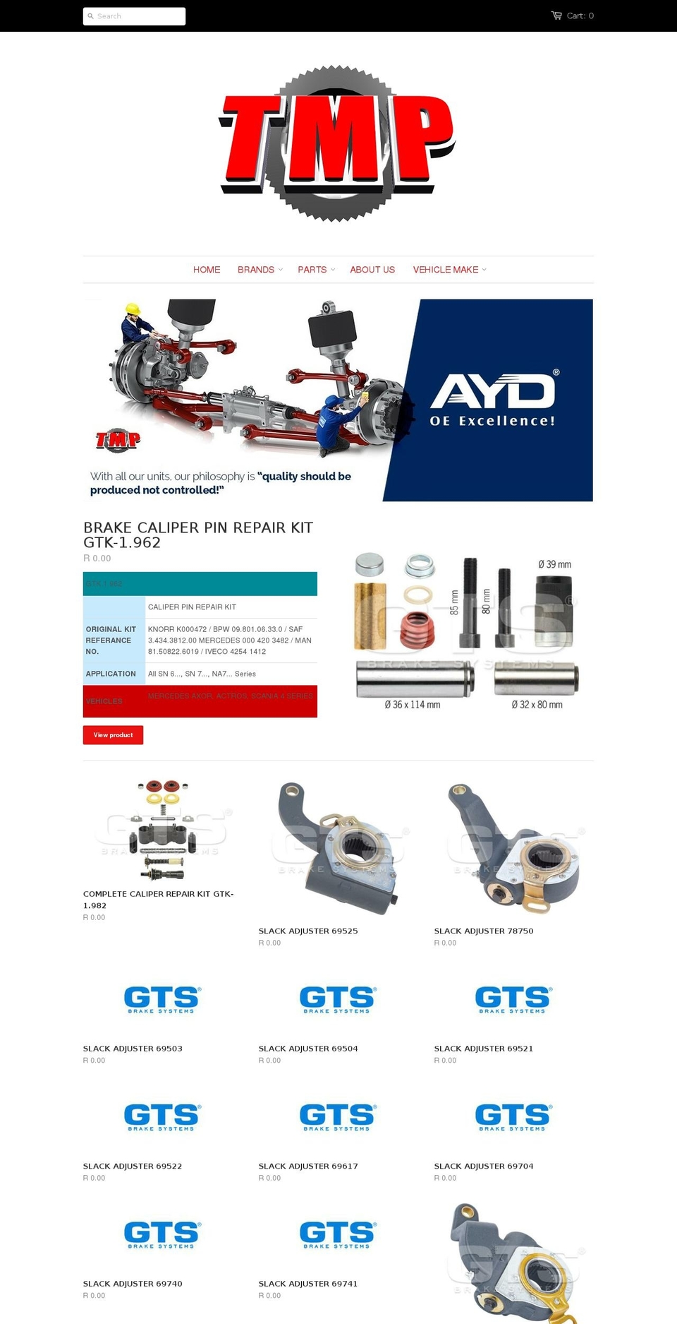 transmotorparts.joburg shopify website screenshot