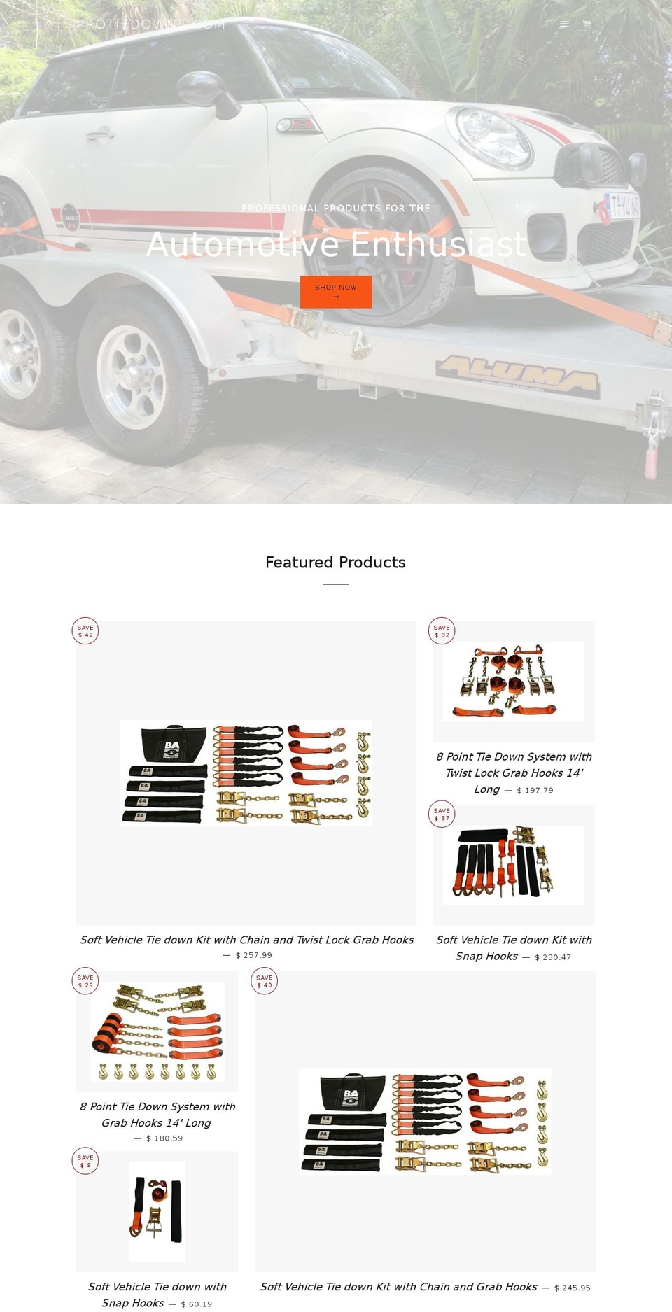 transportortrail.com shopify website screenshot