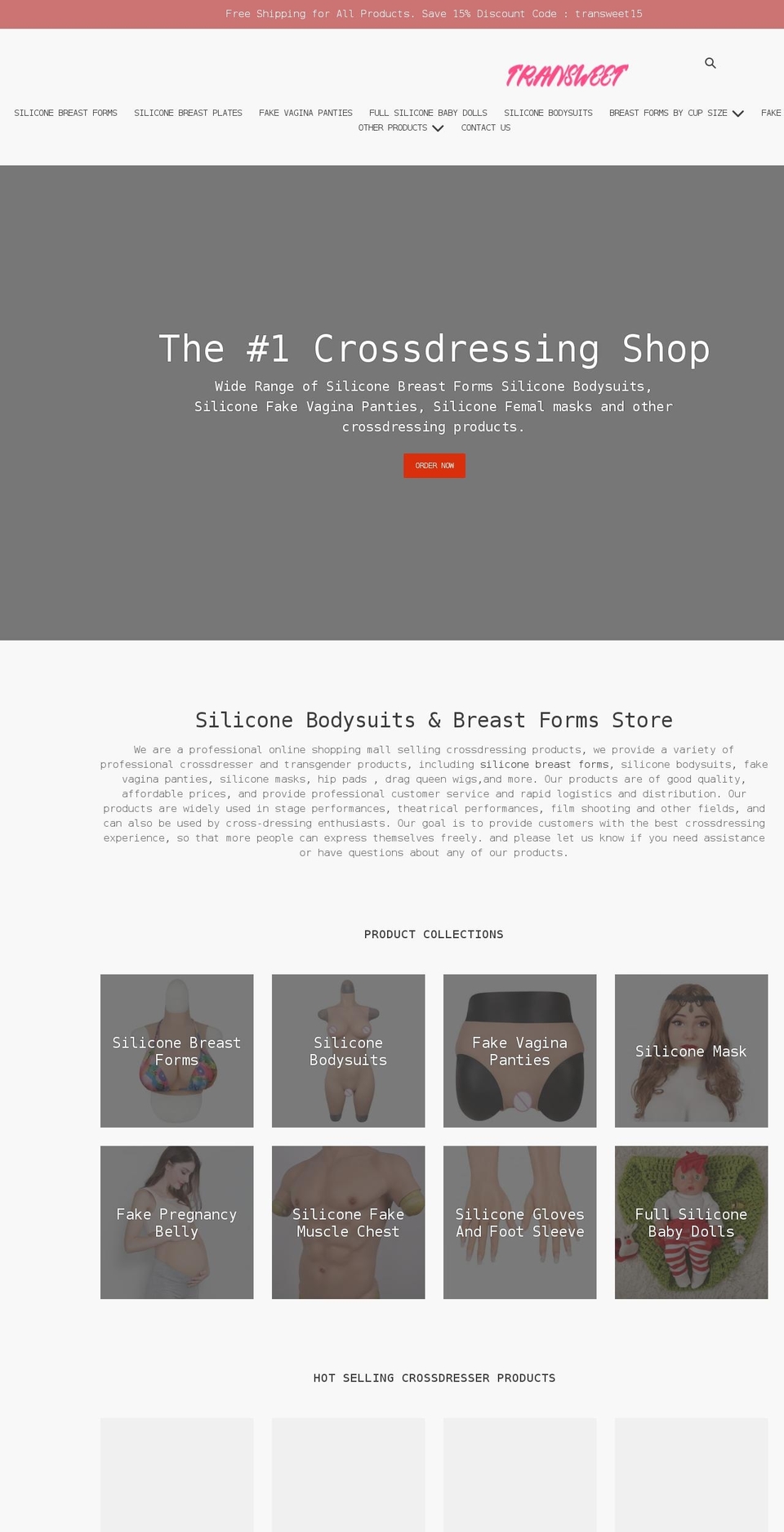 transweet.com shopify website screenshot